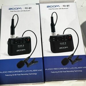 Zoom F2-BT Audio Recorder with Lavalier Mic - Black